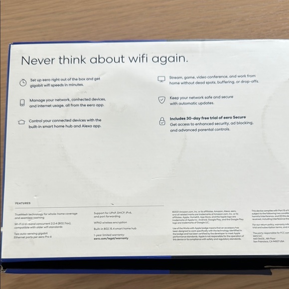 Eero Pro 6 Wireless Router (3ct) - Picture 7 of 7